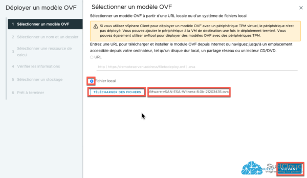 Installer vSAN 8 ESA Witness